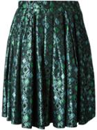 Yves Saint Laurent Vintage Brocard Skirt, Size: 38, Green
