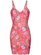 Amir Slama Floral Print Fitted Dress - Unavailable