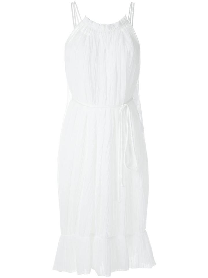 Reinaldo Lourenço Pleated Short Dress - White