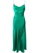 Alessandra Rich Embellished Strap Dress - Green