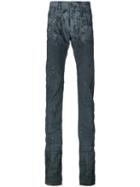 Diesel Black Gold - Elongated Distressed Jeans - Men - Cotton/polyester/spandex/elastane - 31, Grey, Cotton/polyester/spandex/elastane