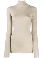 Brunello Cucinelli Roll Neck Sweater - Gold