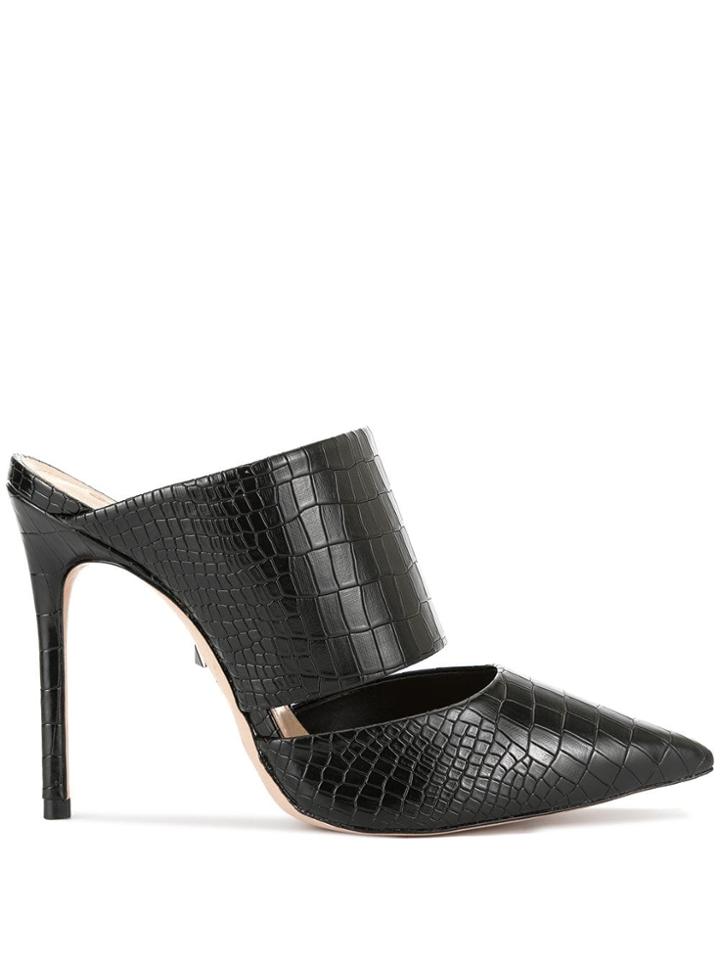 Schutz Pointed Mules - Black