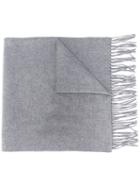 Moschino Couture Embroidered Logo Scarf - Grey