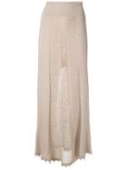 Andrea Bogosian Knit Maxi Skirt - Pink