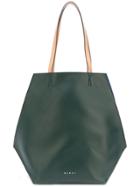 Marni Colour Block Shopper Tote - Green