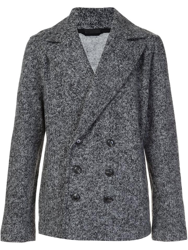 Atm Anthony Thomas Melillo Short Peacoat, Men's, Size: Medium, Grey, Cotton/acrylic/rayon