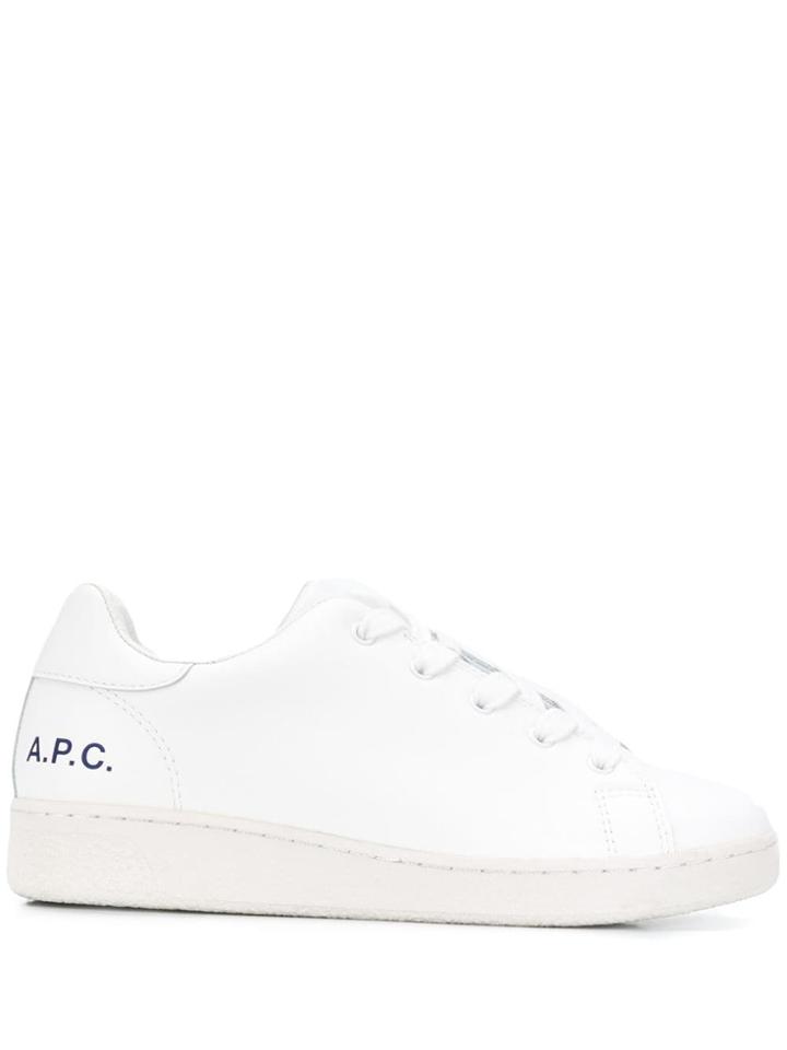 A.p.c. Low-top Logo Sneakers - White