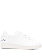 A.p.c. Low-top Logo Sneakers - White