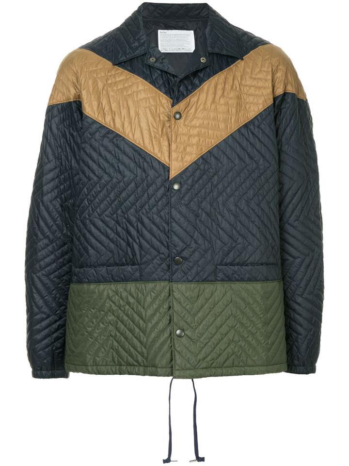 Kolor Quilted Lightweight Jacket - Blue