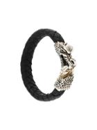 King Baby Dragon Clasp Braided Bracelet, Men's, Black