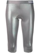 1017 Alyx 9sm Logo Print Biker Shorts - Silver