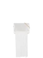 Galvan Fringed Flap Shoulder Bag - White