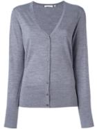 The Mercer N.y. V-neck Cardigan, Women's, Size: 38, Grey, Merino