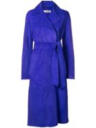 Dvf Diane Von Furstenberg Tie-waist Trench Coat - Blue