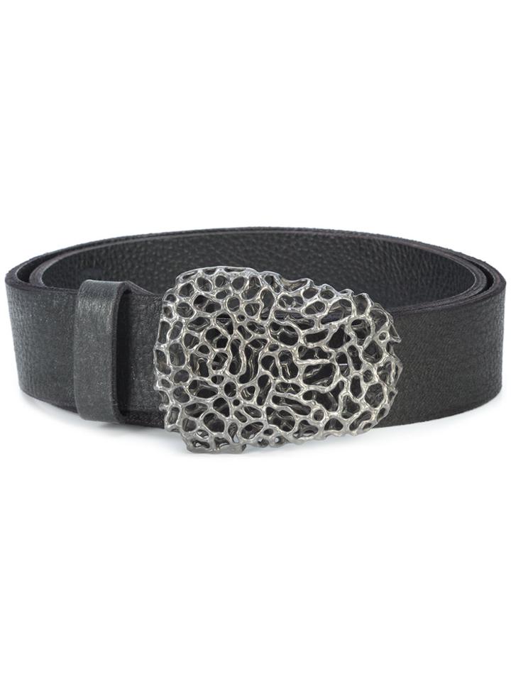 Ivo Scunzani Cage Buckle Belt - Black