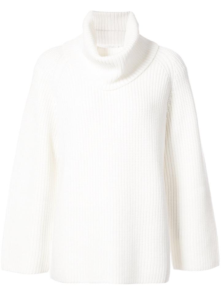 Chloé Cashmere Roll Neck Sweater - Nude & Neutrals