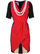 Moschino Illusion Print Dress - Red