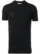 Mcq Alexander Mcqueen Logo Embroidered T-shirt, Men's, Size: Xs, Black, Cotton