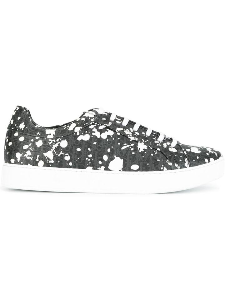 Dior Homme Logo Print Sneakers - Black