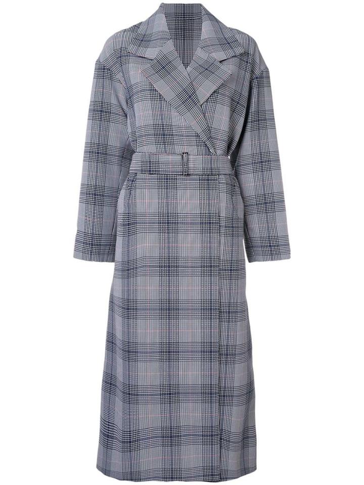 Layeur Checked Trench Coat - Multicolour