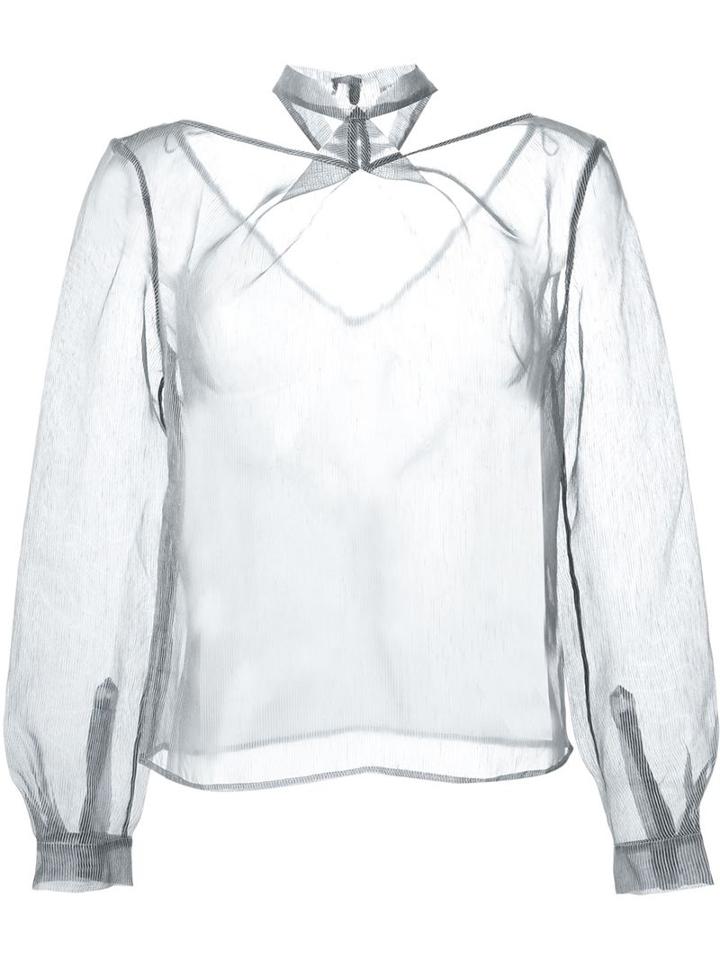 Iris Van Herpen Woven Stripe Blouse