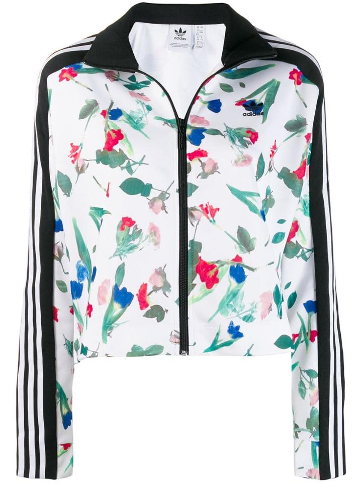 Adidas Allover Print Track Jacket - White