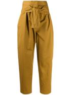 Zimmermann Espionage Obi Drill Tapered Trousers - Yellow