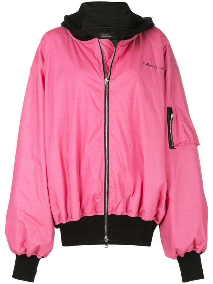 Barbara Bologna Oversized Bomber Jacket - Pink