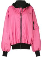 Barbara Bologna Oversized Bomber Jacket - Pink