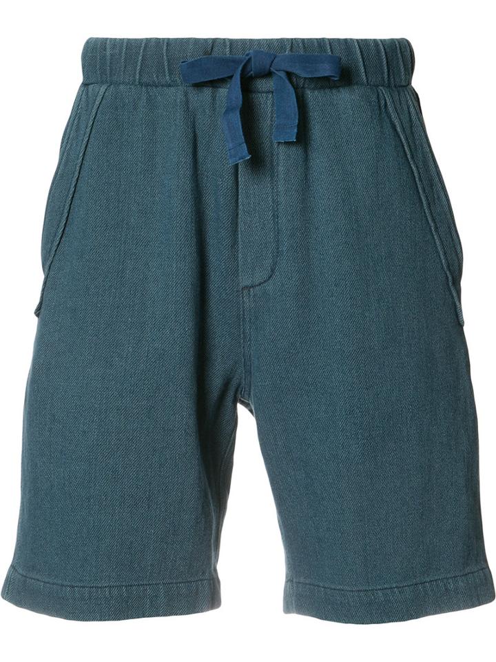 Simon Miller - Drawstring Shorts - Men - Cotton - 1, Blue, Cotton