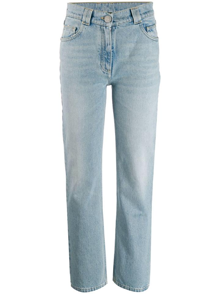 Balmain Straight Leg Jeans - Blue