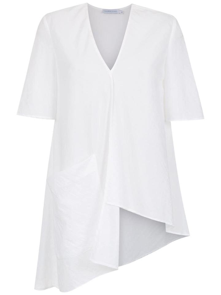 Mara Mac Asymmetrical Top - White