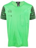Stone Island Shadow Project Contrast Sleeve T-shirt - Green