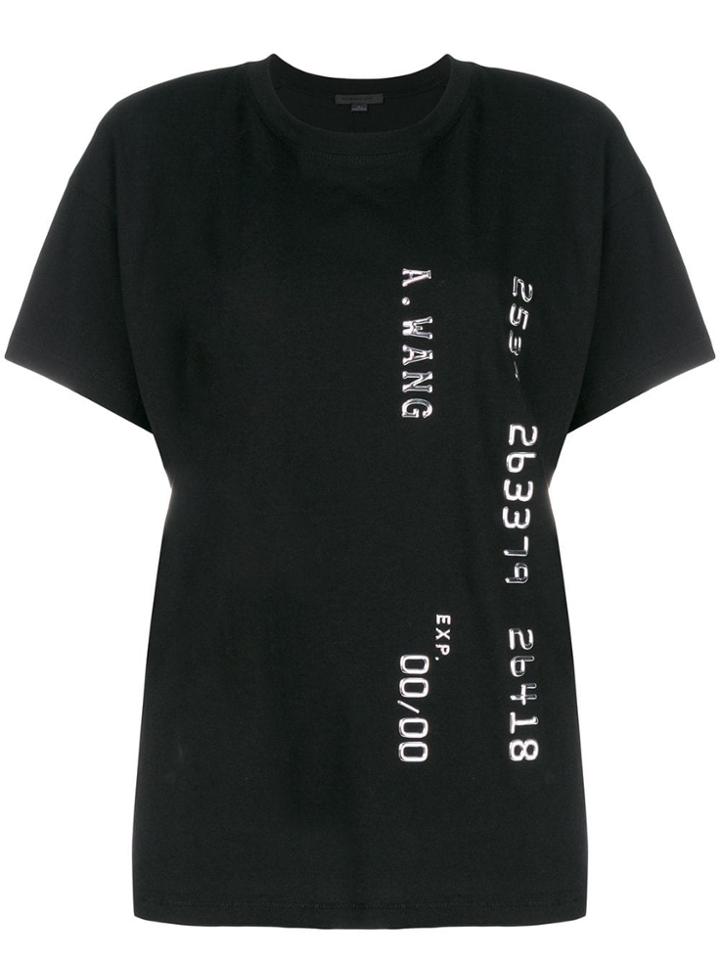 Alexander Wang Logo Printed T-shirt - Black