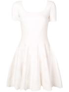 Alexander Mcqueen Classic Fit & Flare Dress - White