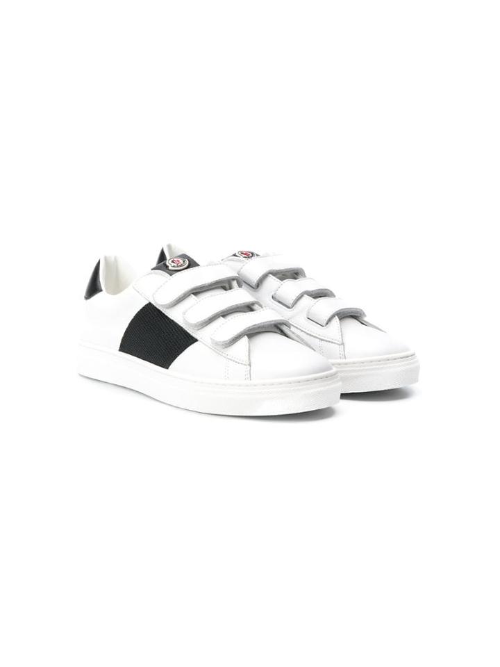 Moncler Kids Teen Touch-strap Sneakers - White