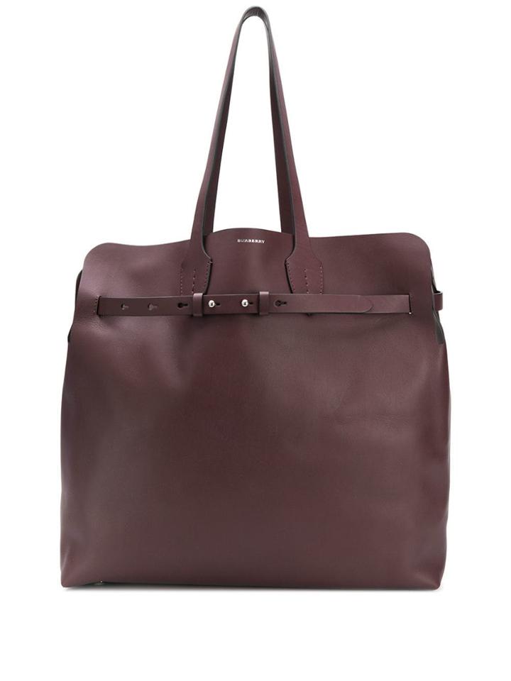 Burberry Large Soft Belted Bag - Red
