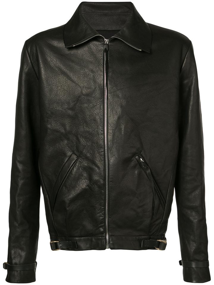 Ma+ - Zipped Jacket - Men - Calf Leather - 48, Black, Calf Leather