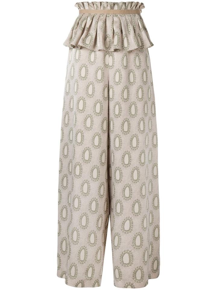 Muller Of Yoshiokubo Millor Flared Trousers - Multicolour