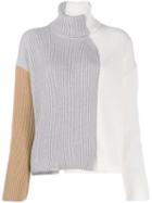 Loro Piana Colour Block Jumper - Grey