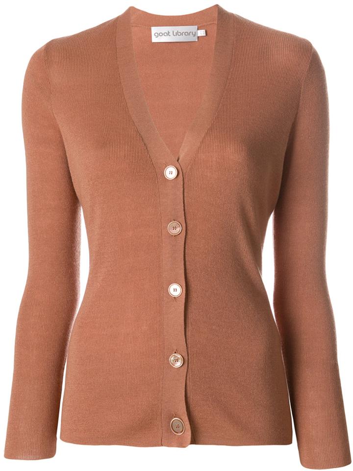 Goat V-neck Fellow Cardigan - Nude & Neutrals