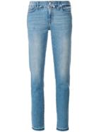 7 For All Mankind Frayed Trim Jeans - Blue