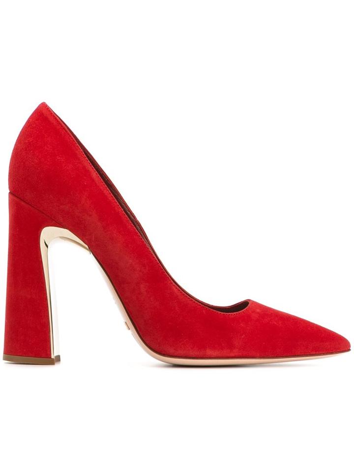 Sebastian Sculpted Block Heel Pumps