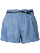 Guild Prime Front Pleat Shorts, Women's, Size: 34, Blue, Tencel