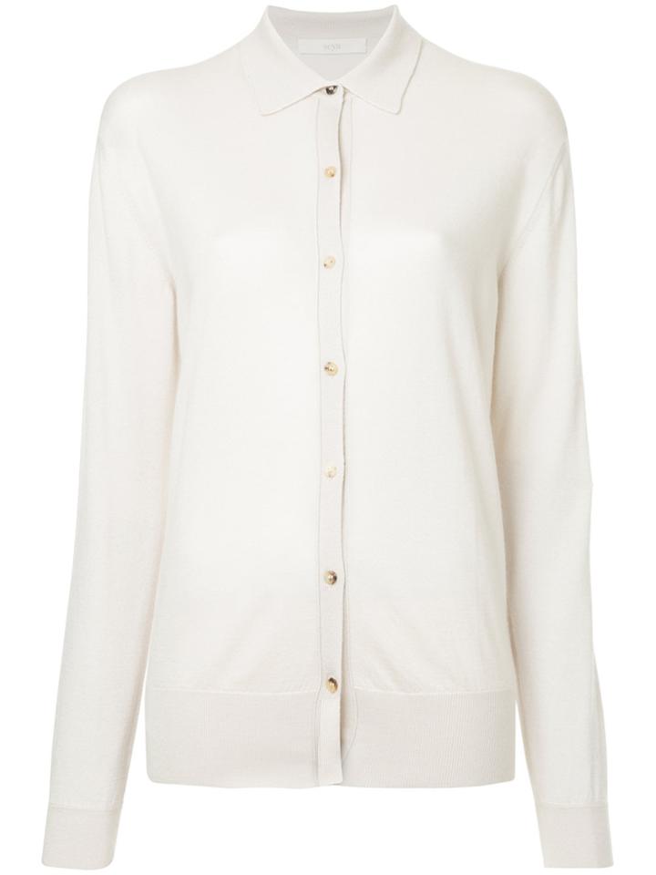 Seya. Classic Collar Cardigan - Grey