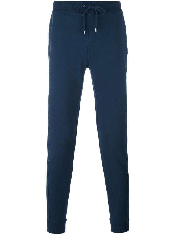 Michael Kors Slim Fit Track Pants, Men's, Size: Medium, Blue, Cotton/spandex/elastane