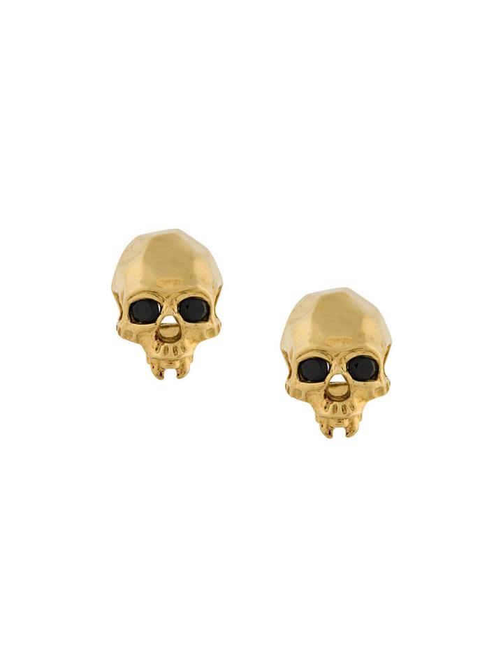 Kasun London Vampire Skull Earrings - Metallic