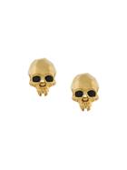 Kasun London Vampire Skull Earrings - Metallic