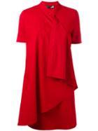 Love Moschino Flared Trim Dress, Women's, Size: 40, Red, Viscose/polyester/spandex/elastane
